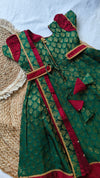 Athira Green & Maroon frock Mini
