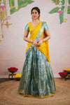 Nethra Aqua Blue Halfsaree (Set of 3)