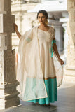 IMD - Kayalvizhi Ivory and Aqua Dress