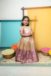 Aadhya Beige & Violet Mom & Me