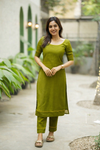 Raha Green Kurti Set (Set of 2)