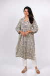 Blue Fish Print Kurta (PR)