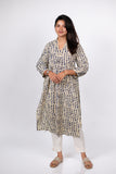 Blue Fish Print Kurta (PR)