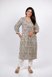 Blue Fish Print Kurta (PR)