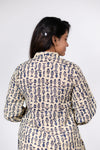 Blue Fish Print Kurta (PR)