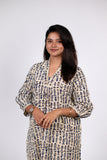 Blue Fish Print Kurta (PR)