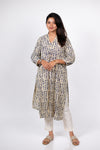 Blue Fish Print Kurta (PR)
