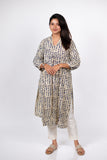 Blue Fish Print Kurta (PR)