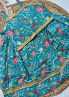 Vidhya Teal Blue Floral Co-ord Mini