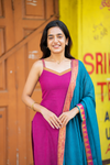 Charvi Magenta Narayanpet Spaghetti Kurti Set ( Set of 2 )