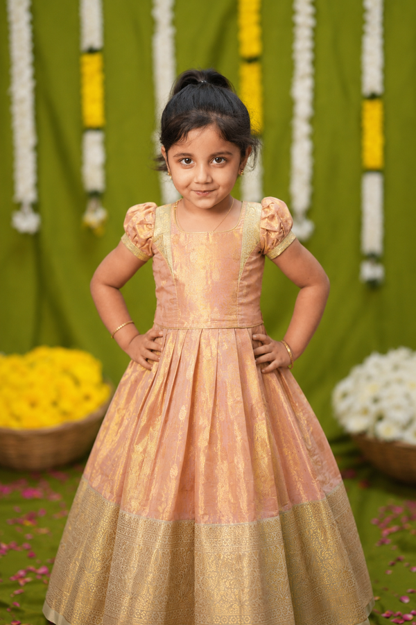 Mayuri Golden Beige Lehenga Mini (Set of 2 )