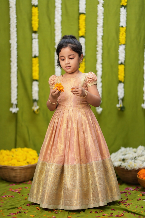 Mayuri Golden Beige Lehenga Mini (Set of 2 )