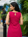 Poorni Pink Cotton Kurti Set (Set of 2 )
