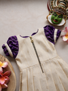 Hamsa Ivory with Violet Frock Mini
