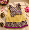 Rithu Gold with Violet Lehenga Mini