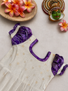 Hamsa Ivory with Violet Frock Mini
