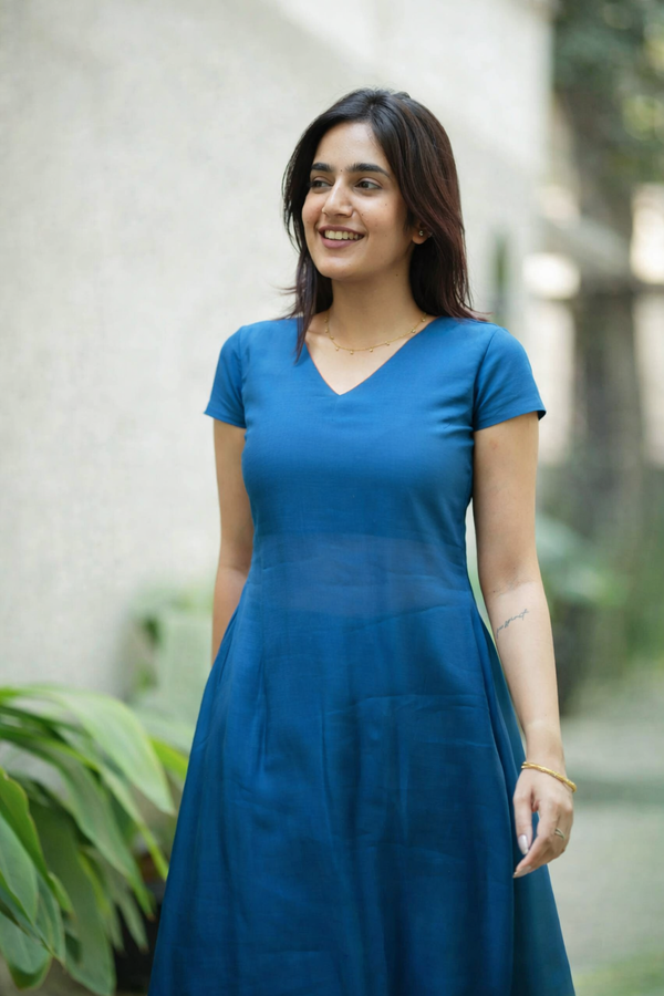 Nandhitha Teal Kurta Set ( Set of 2)
