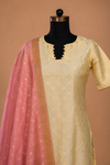 Nishika Ivory with Pink Kurti (Set of 2)