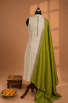 Chinmayi Ivory with Green Kurti (Set of 2)