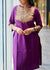 Shanvika Violet Cotton Kurti