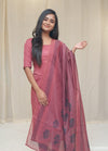 GRG - Kira Light Rustic Red Chanderi (kurti only) - XS only