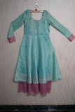 *1 GRG - Blue with Pink Flare dress