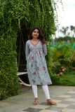 Senthamarai Powder Blue Kurti