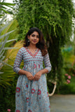 Senthamarai Powder Blue Kurti