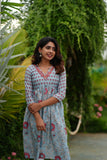 Senthamarai Powder Blue Kurti