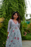 Senthamarai Powder Blue Kurti