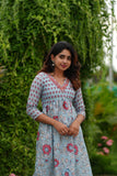 Senthamarai Powder Blue Kurti