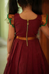 Riddhi Maroon Frock Mini