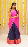 Sadana Blue with Pink Halfsaree