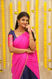 Sadana Blue with Pink Halfsaree