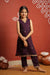 Uthra Wine Kurti set Mini (Set of 2)