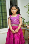 Navya Magenta Lehenga Mini (Set of 2)