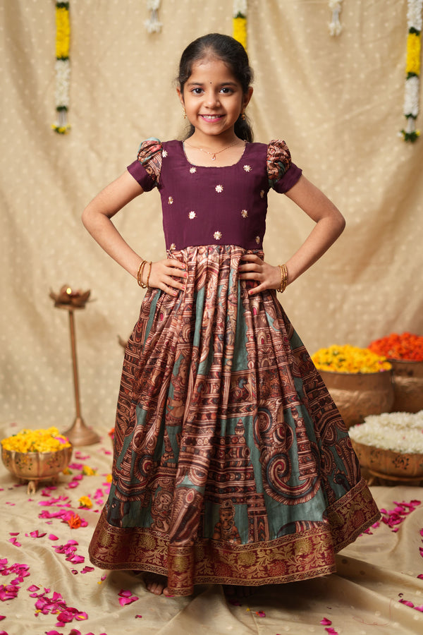 Anvi Teal Frock Mini