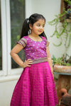 Navya Magenta Lehenga Mini (Set of 2)
