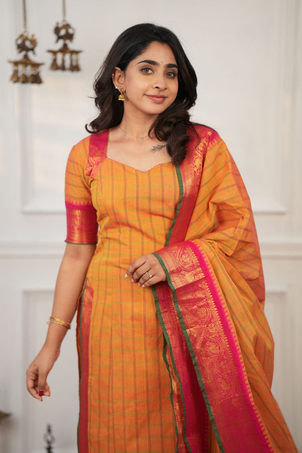 Samaira Yellow Kurti Set (Set of 2)