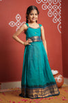 Madhuri Blue Lehenga Mini (Set of 2)