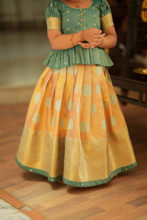 Mandana Teal Lehenga Mini (Set of 2)