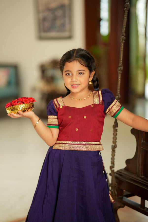 Nithila Violet Lehenga Mini (Set of 2)
