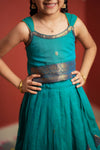 Madhuri Blue Lehenga Mini (Set of 2)