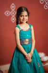 Madhuri Blue Lehenga Mini (Set of 2)