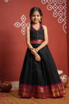 Tamizh Black Lehenga Mini (Set of 2)