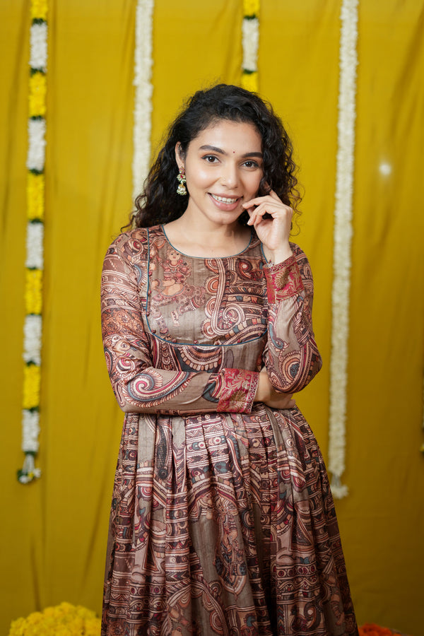 Anvi Grey Maxi Dress (Set of 2)