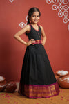 Tamizh Black Lehenga Mini (Set of 2)