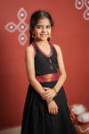 Tamizh Black Lehenga Mini (Set of 2)