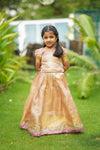 Tanisha Peach with Gold Lehenga Mini (Set of 2)