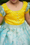 Nethra Aqua Blue Frock Mini